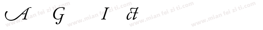Adobe Garamond Italic字体转换